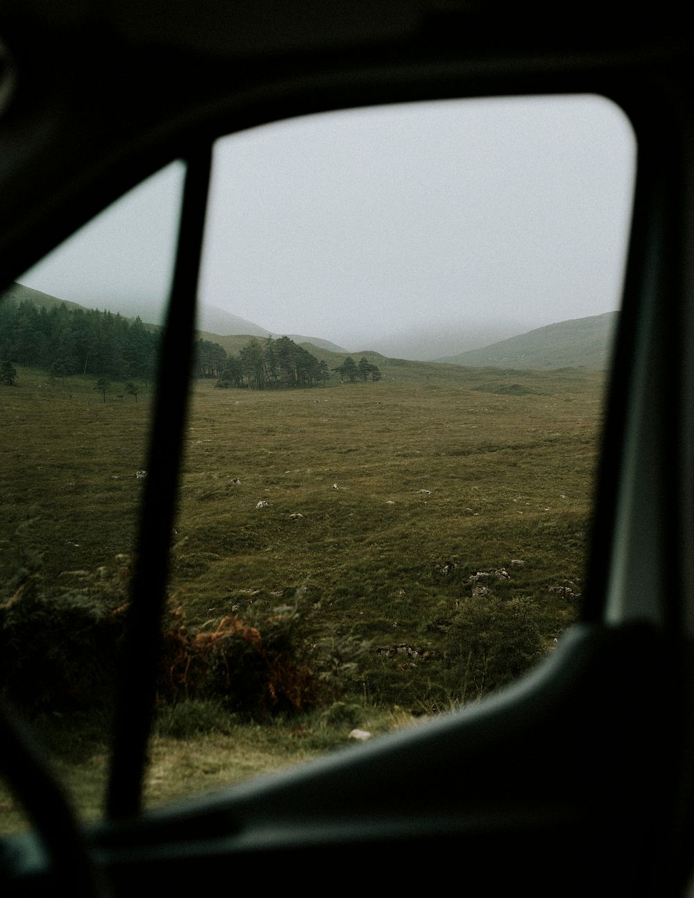 Roadtrip & camping background, travel in Scotland