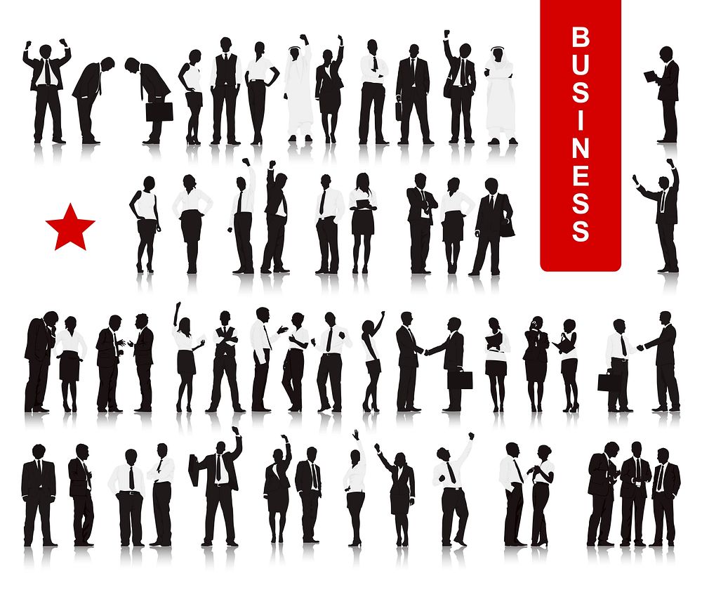 Illustration of business people vector