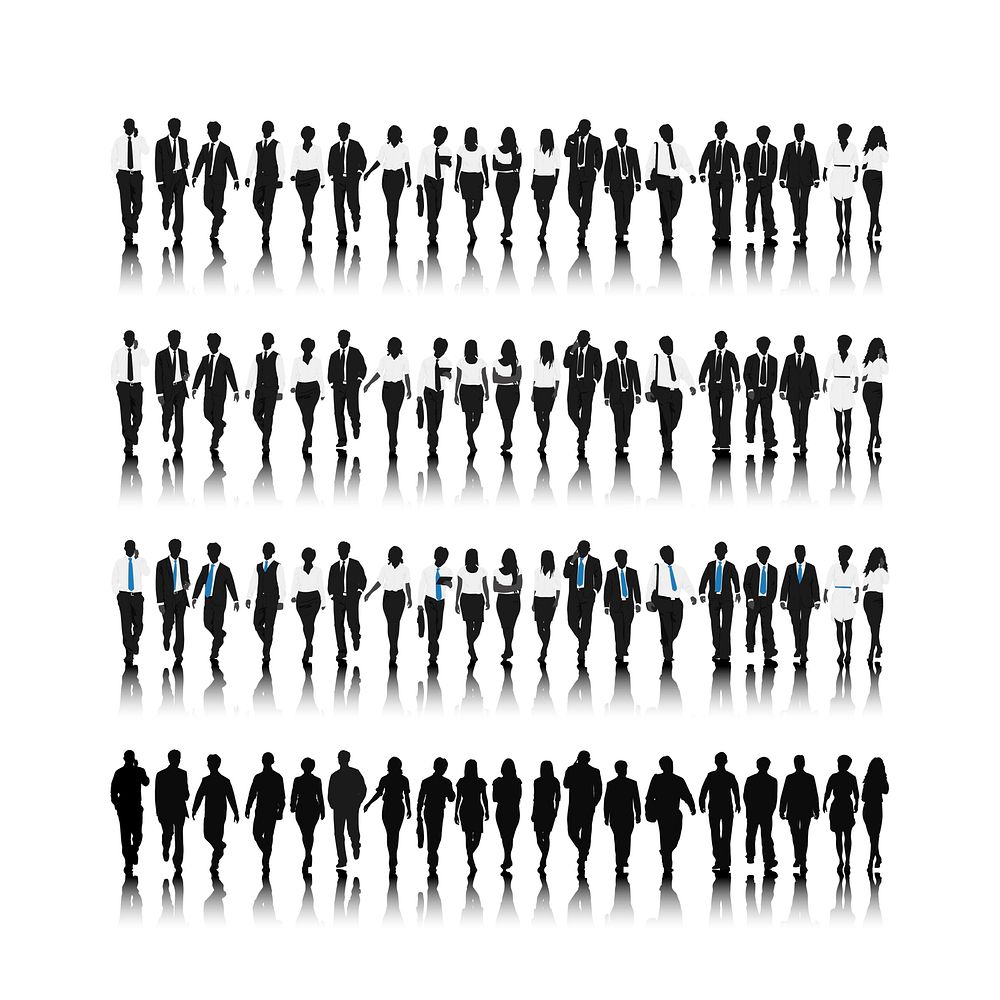 Illustration of business people vector