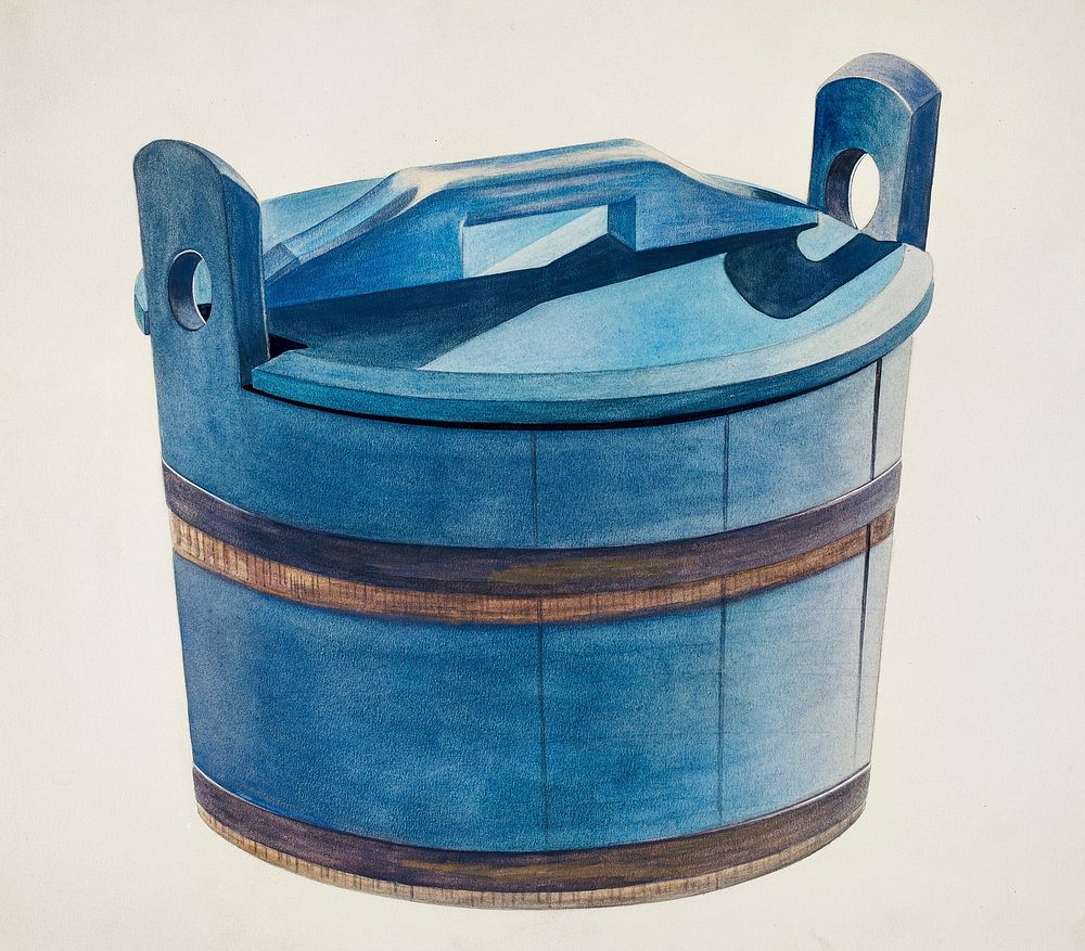 Covered Tub (ca. 1937) by Edward White. Original from The National Gallery of Art. Digitally enhanced by rawpixel.