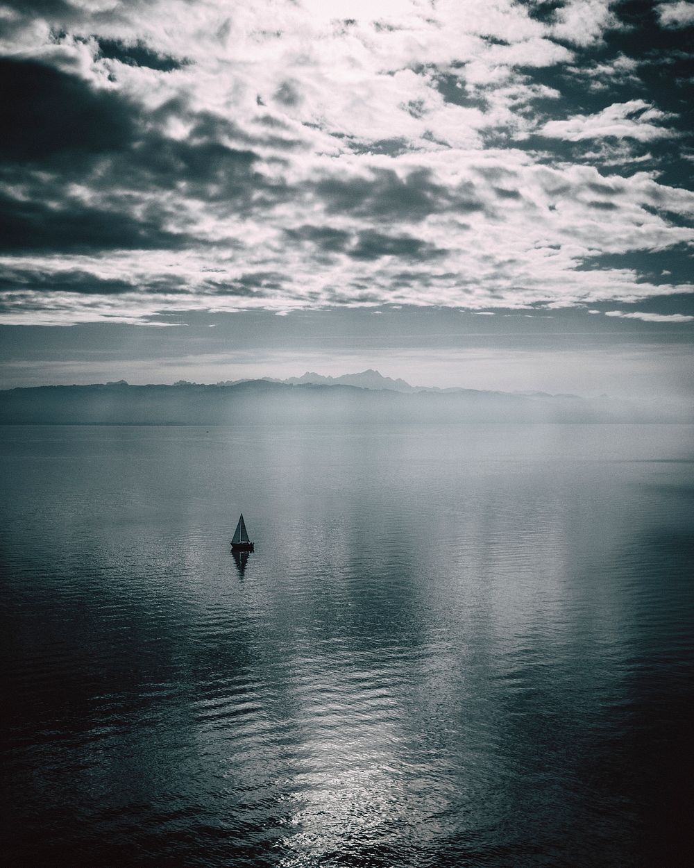 Sailboat on Lake Constance, Germany