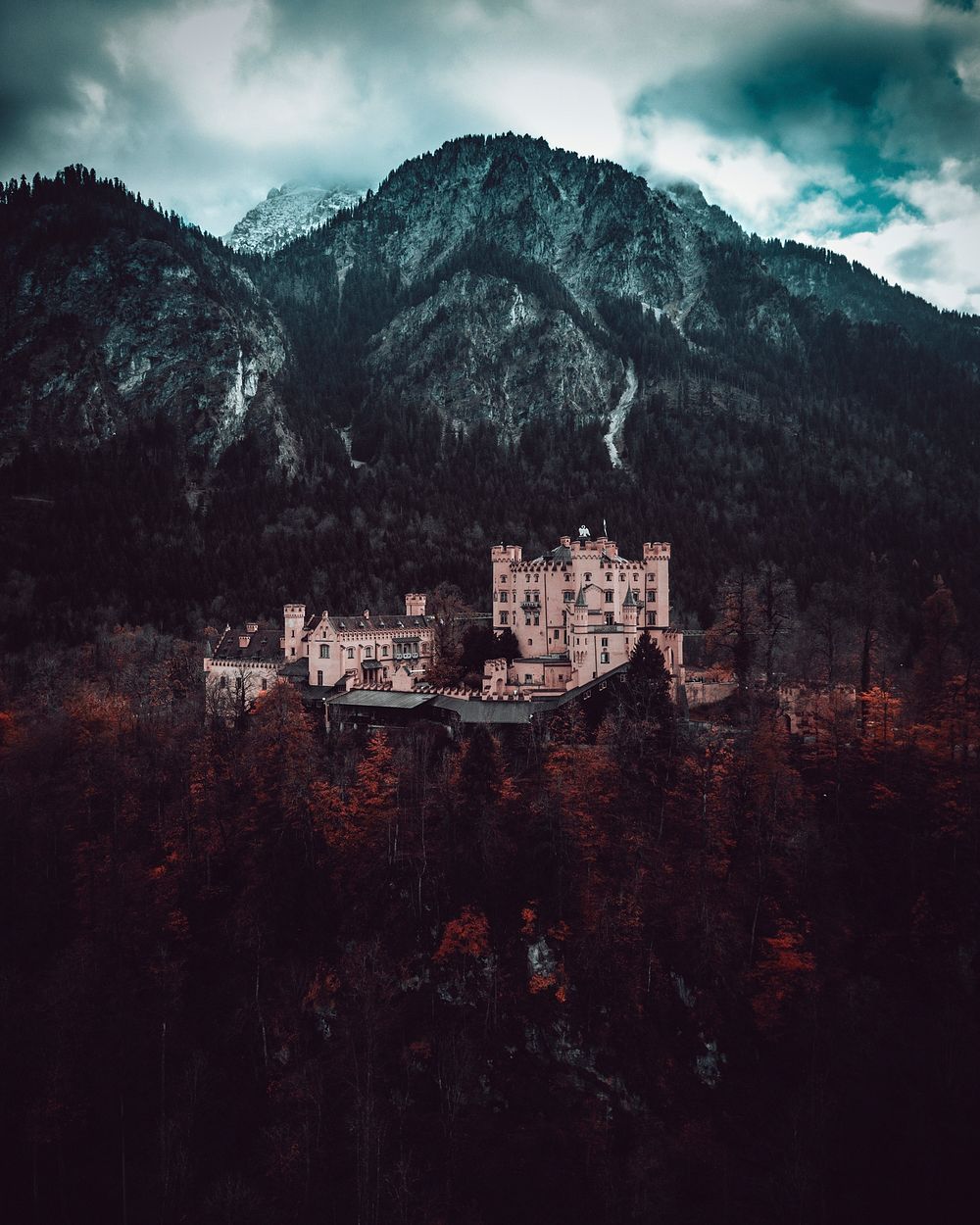 View of Hohenschwangau Castle in Bavaria, Germany