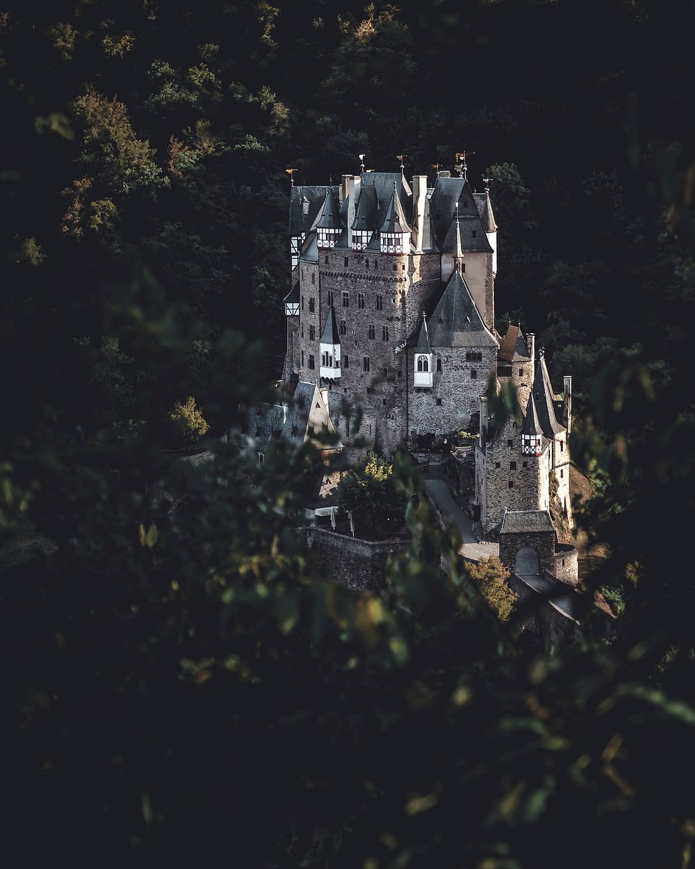 Castle Eltz on a hill in Germany