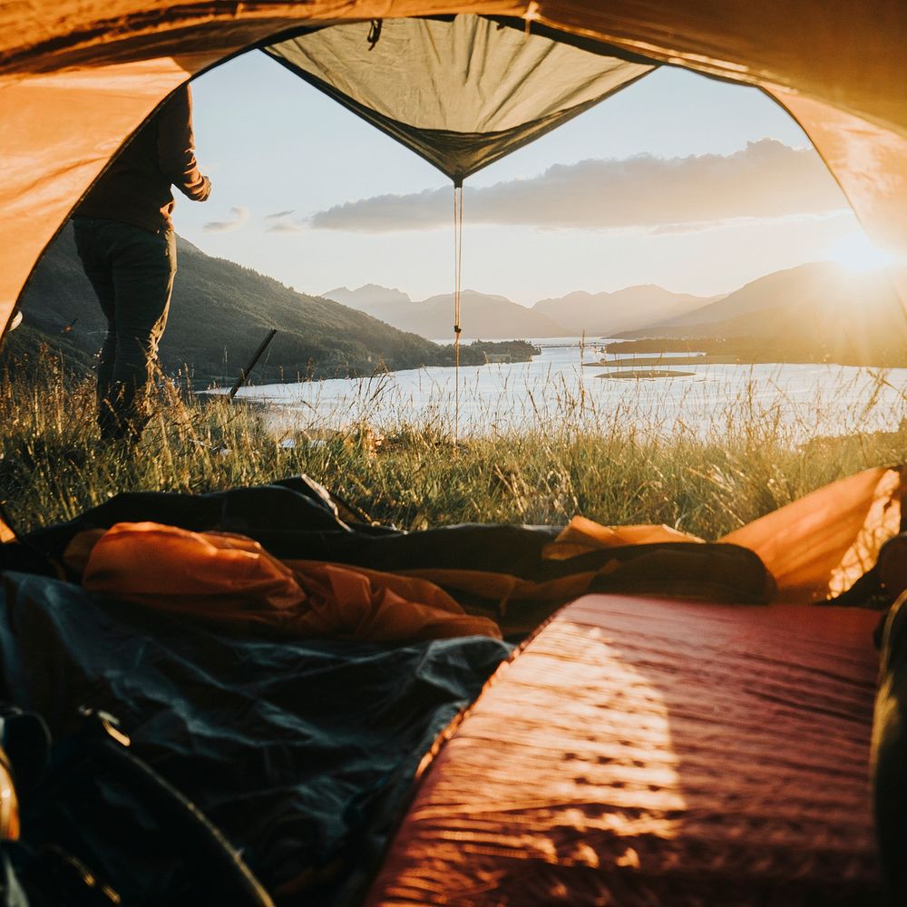 Camping in Ballachulish in Highland, Scotland