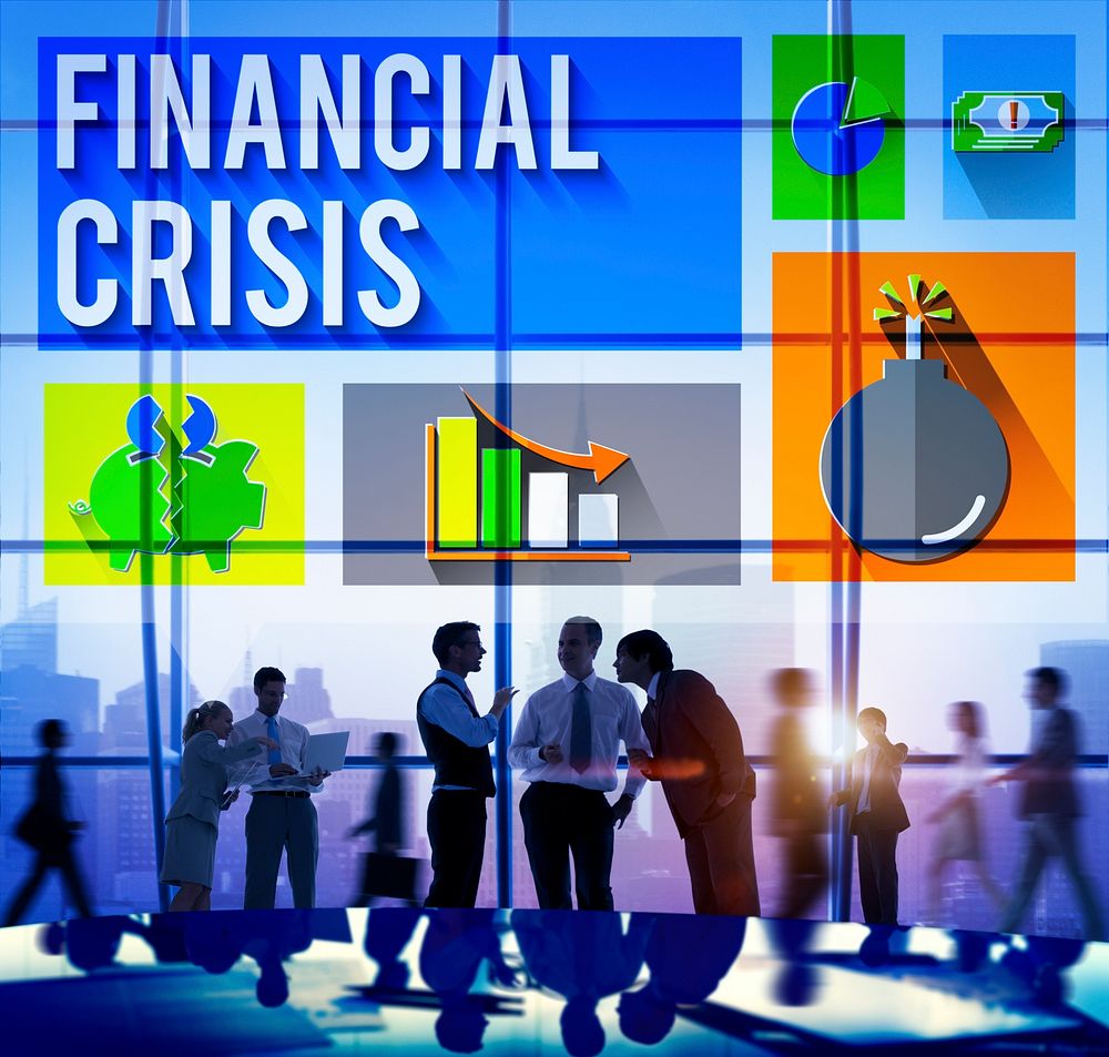 Financial Crisis Problem Money Issue Concept
