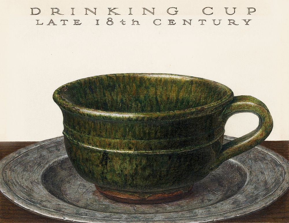 Drinking Cup (ca. 1936) by John Matulis. Original from The National Gallery of Art. Digitally enhanced by rawpixel.