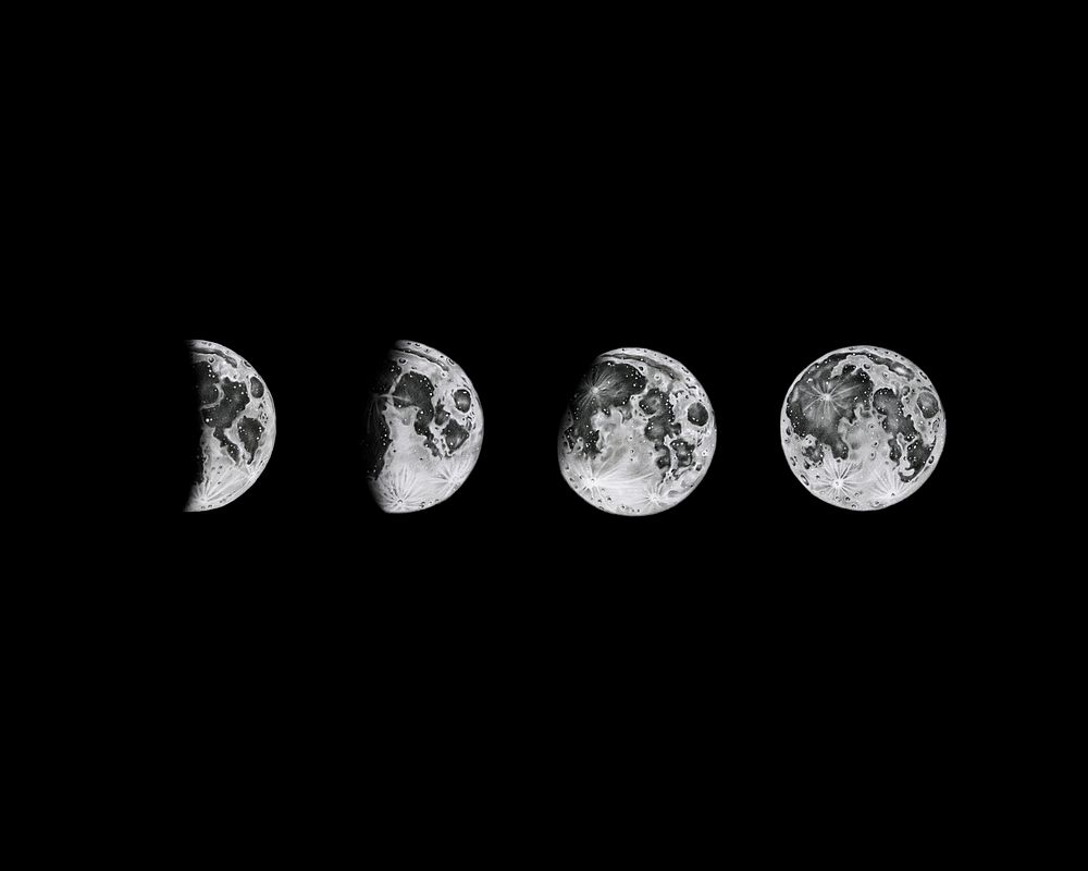 Lunar phase illustration