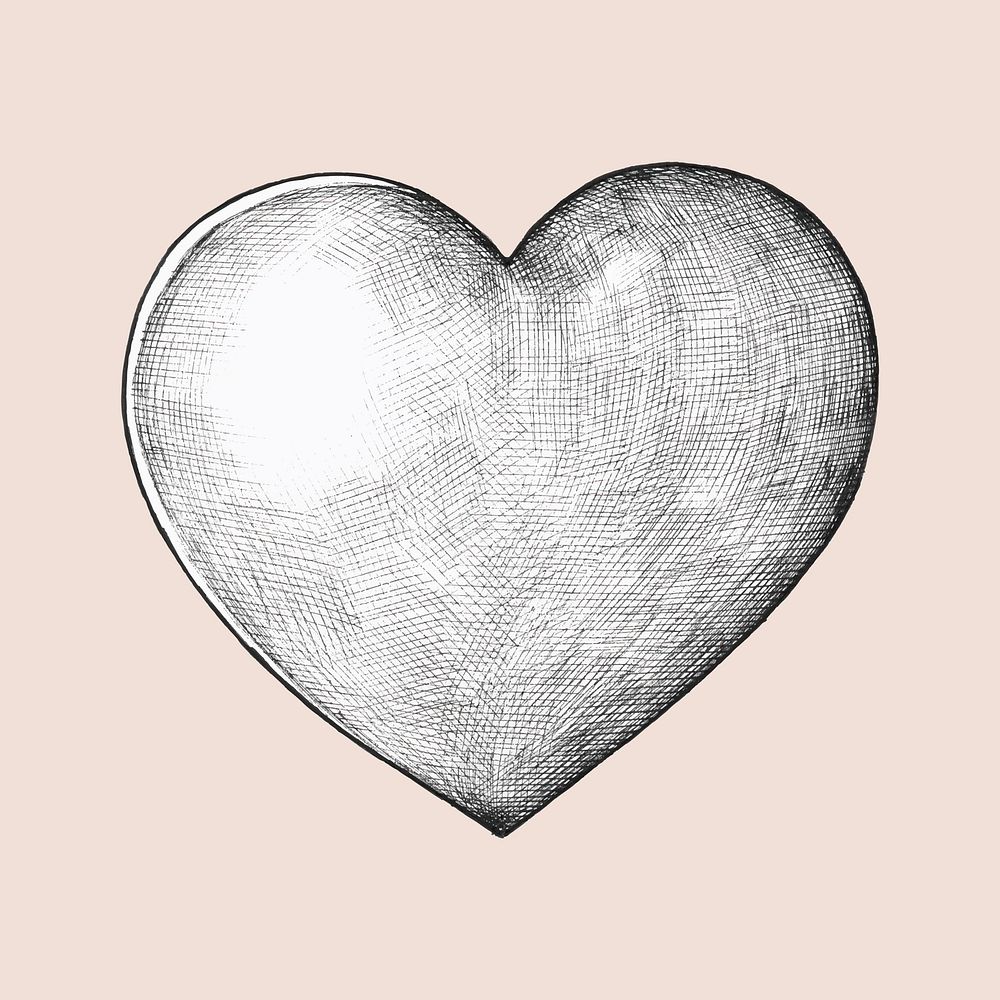 Hand-drawn heart illustration