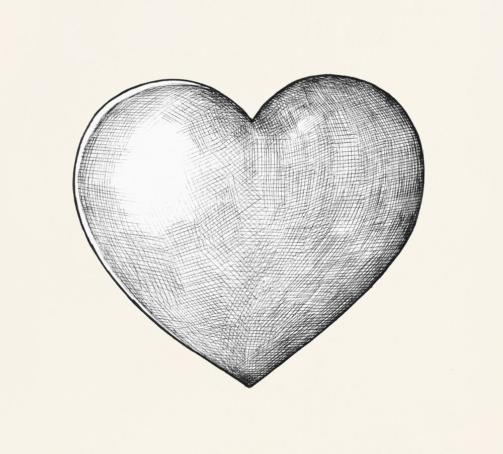 Hand-drawn heart illustration