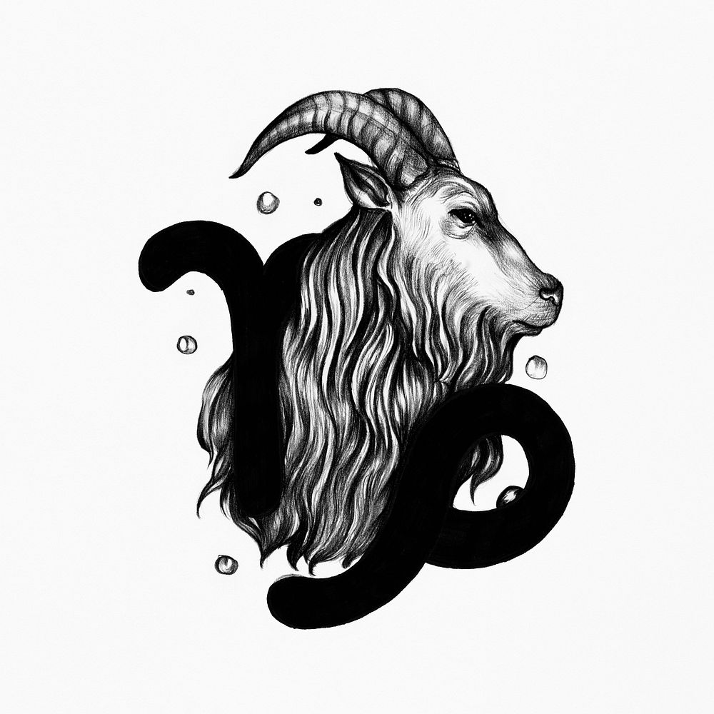 Hand drawn horoscope symbol of illustration
