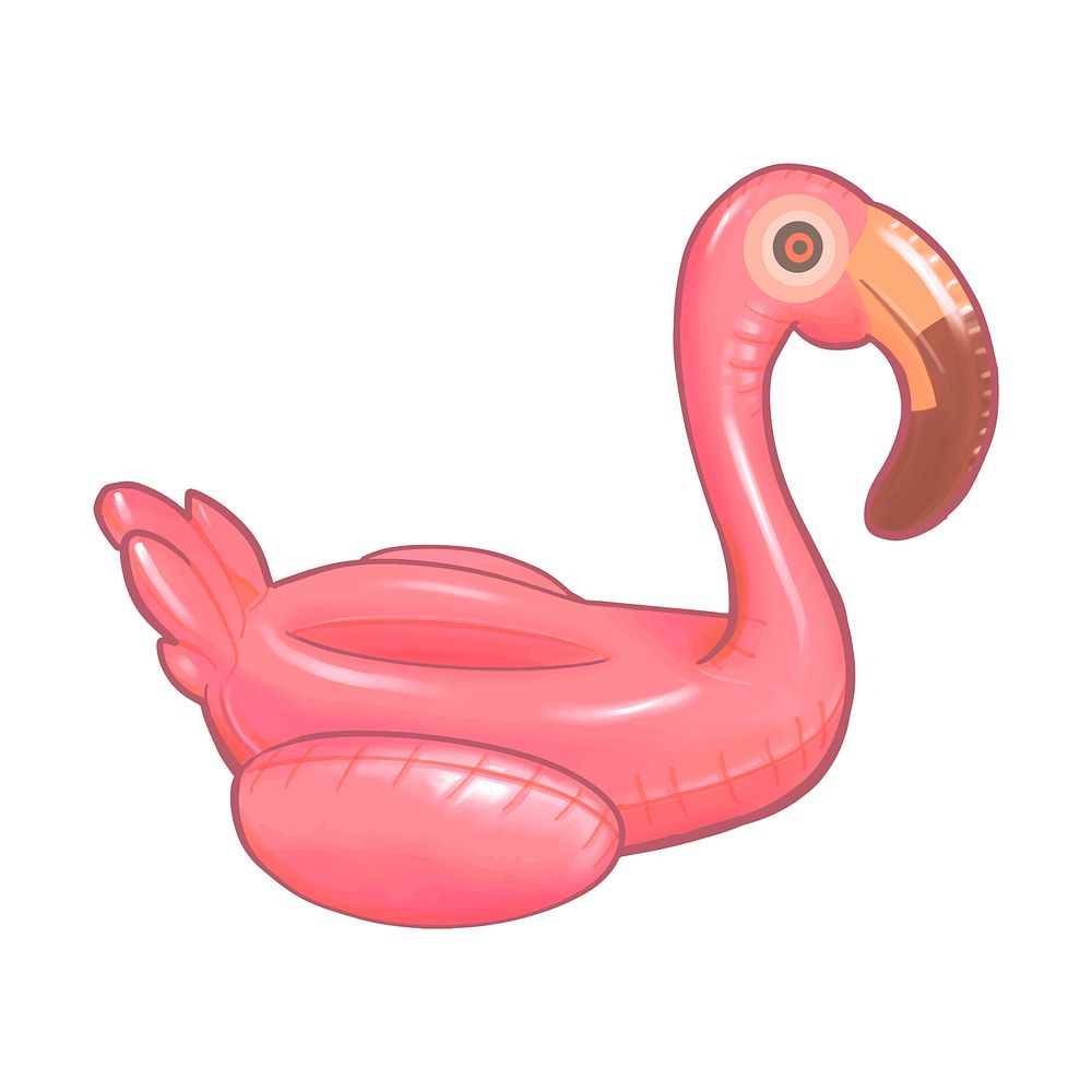 Pink inflatable beach flamingo toy