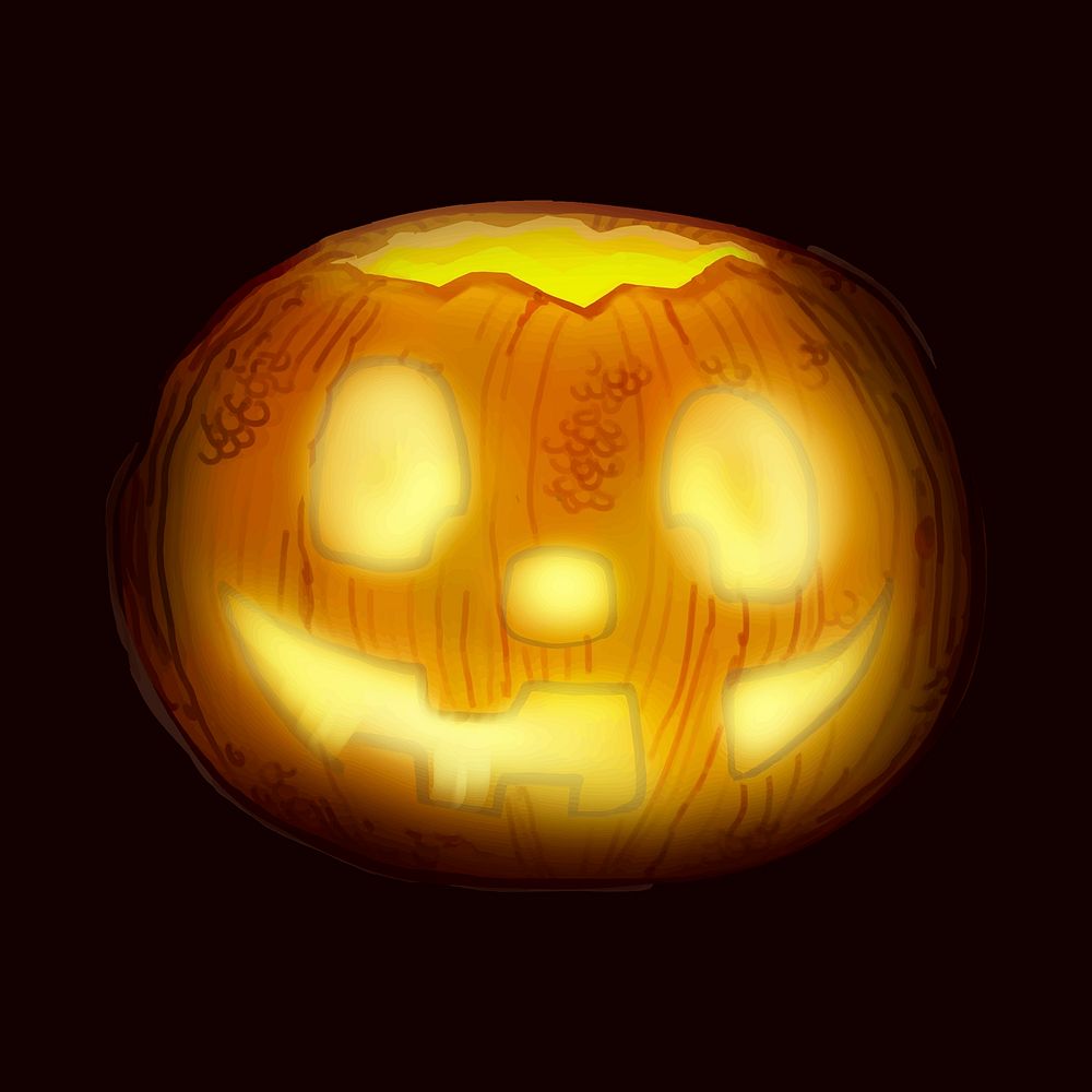 Illustration of jack o lantern icon vector for Halloween