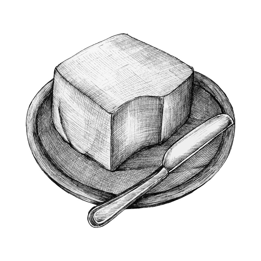 Hand-drawn butter
