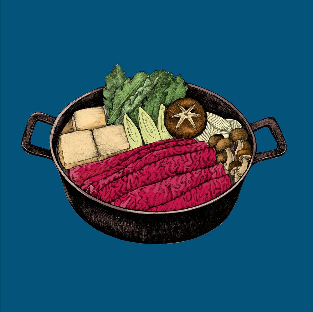 Illustration of Japanese food