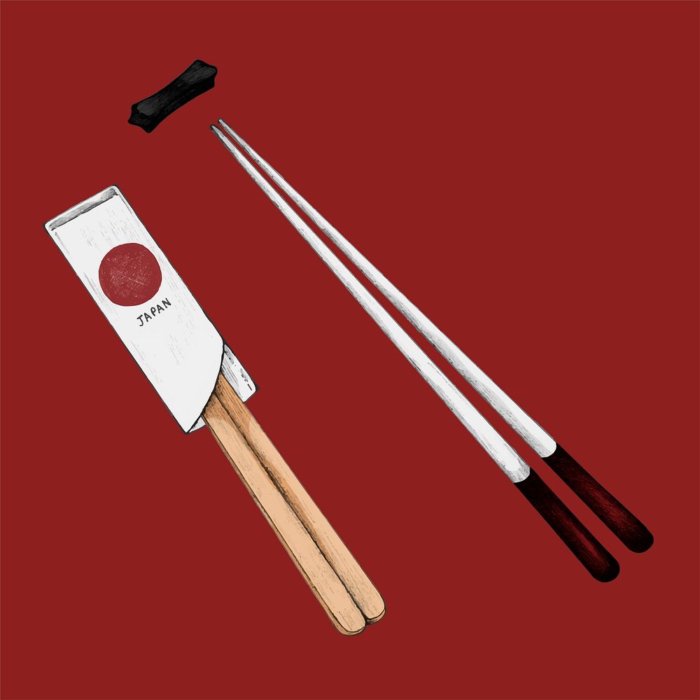 Illustration of chopsticks