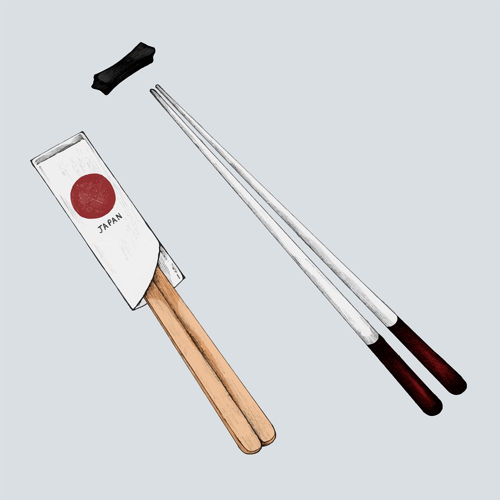 Illustration of chopsticks