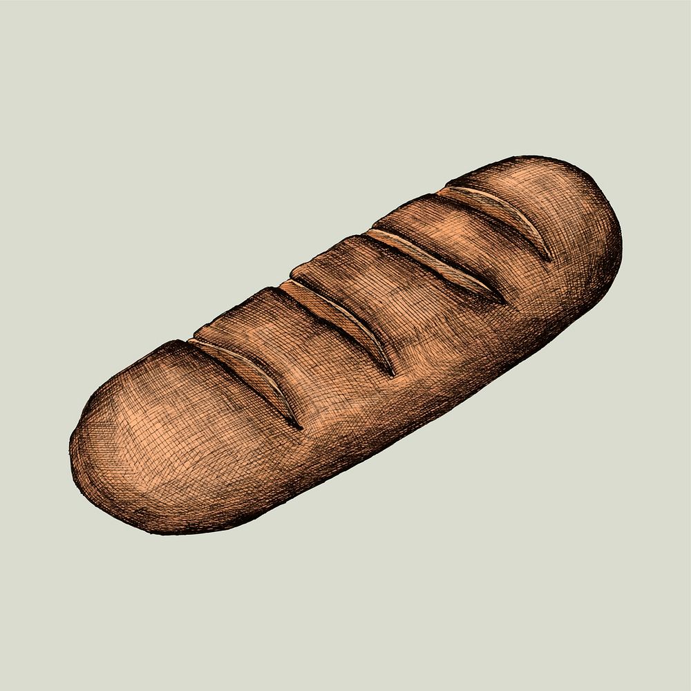 Illustration of a frnch bread