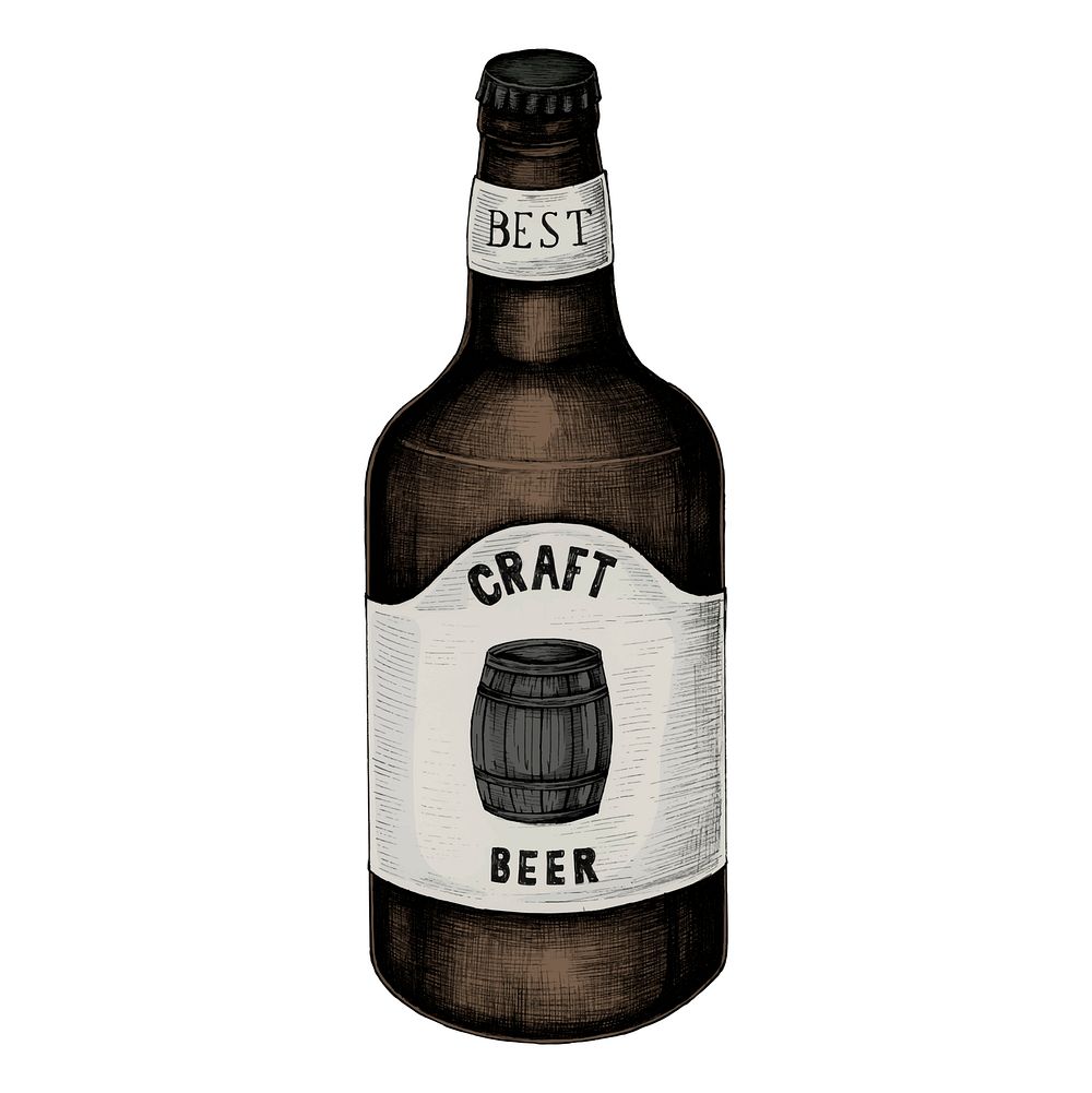 Illustration of a craft beer