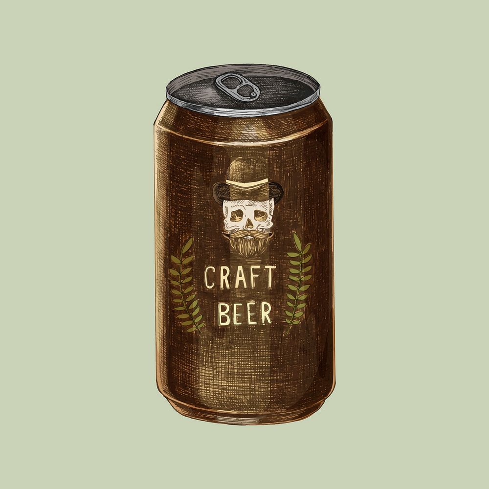 Illustration can craft beer | Premium Vector Illustration - rawpixel