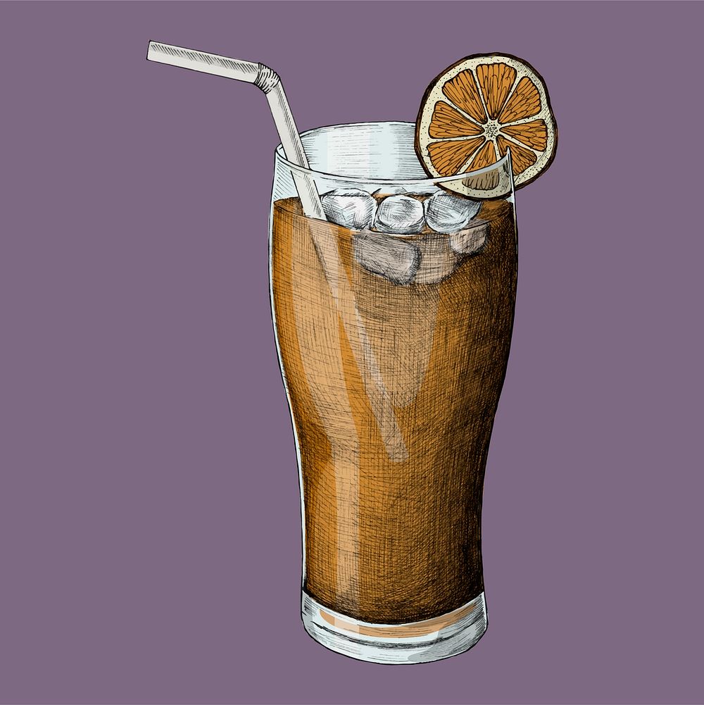 Illustration of an iced tea