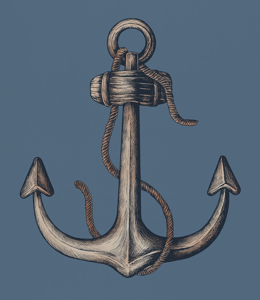 Hand drawn metal shank anchor