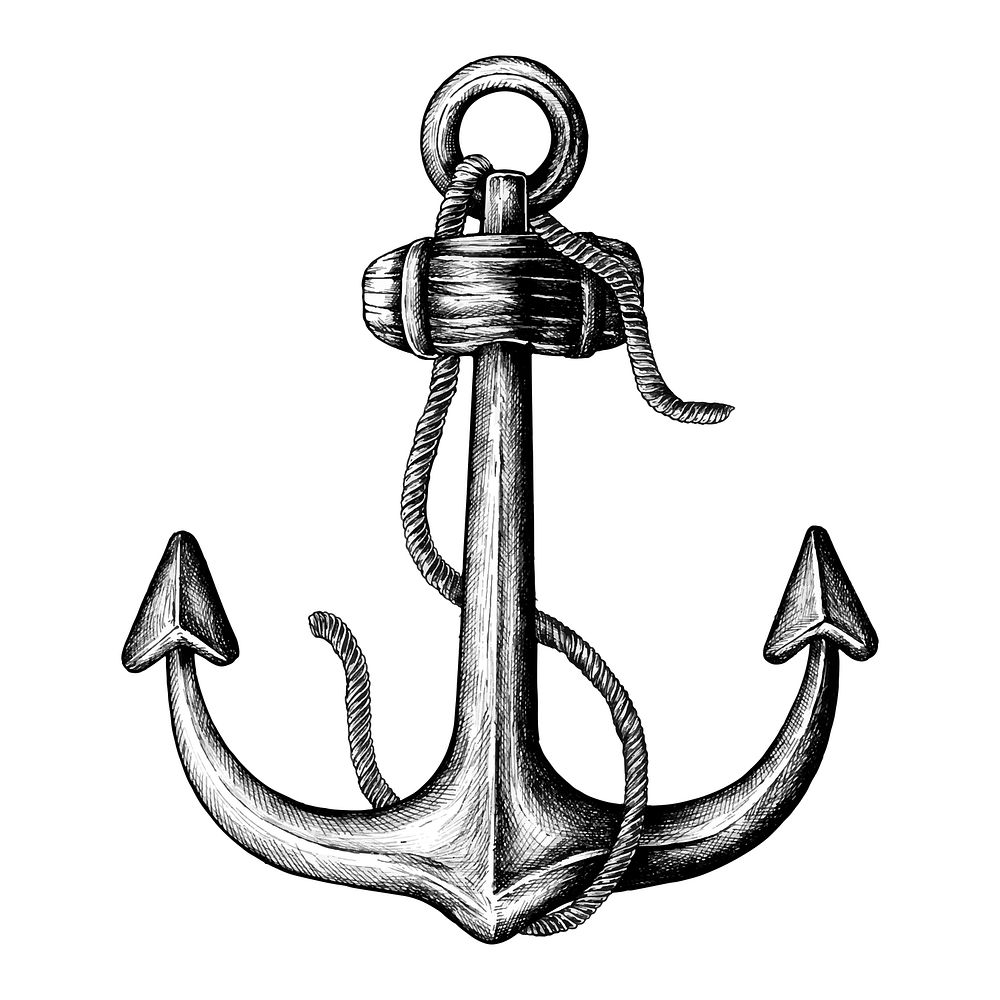 Hand drawn metal shank anchor