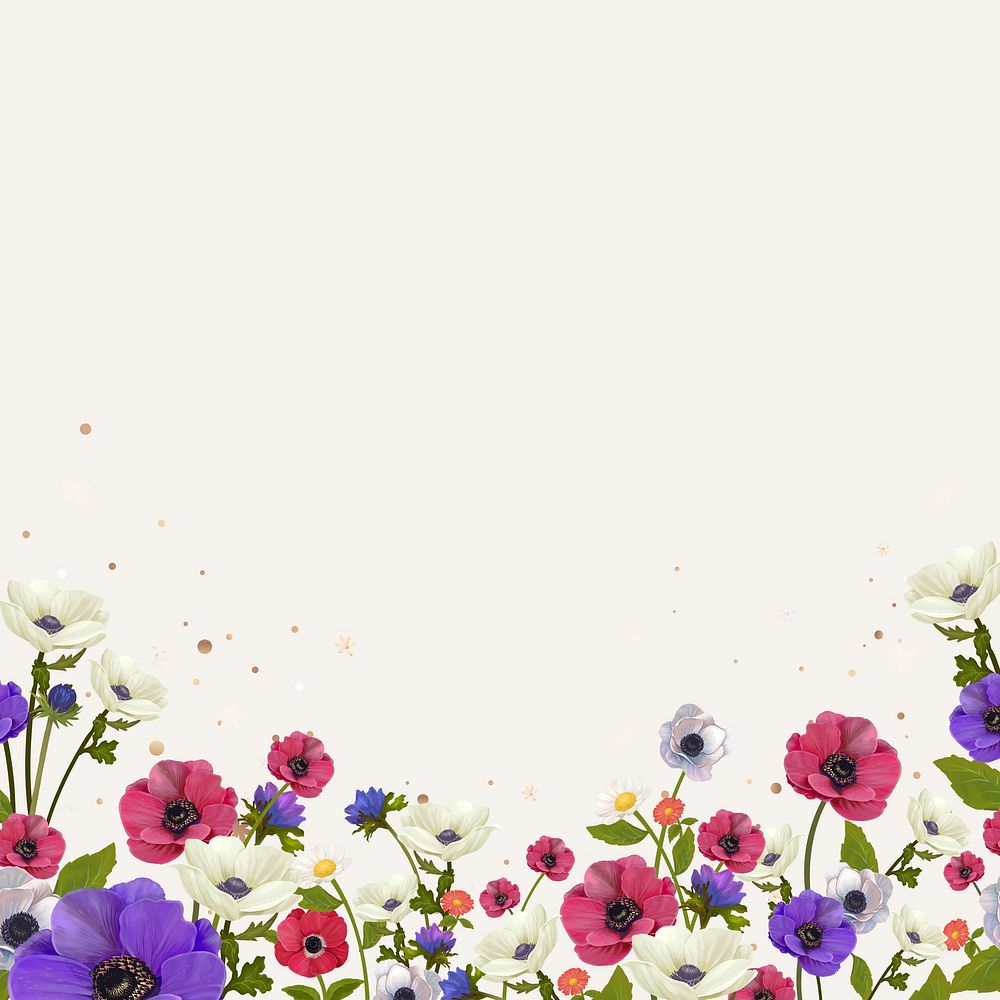 Beautiful floral border design vector | Premium Vector - rawpixel