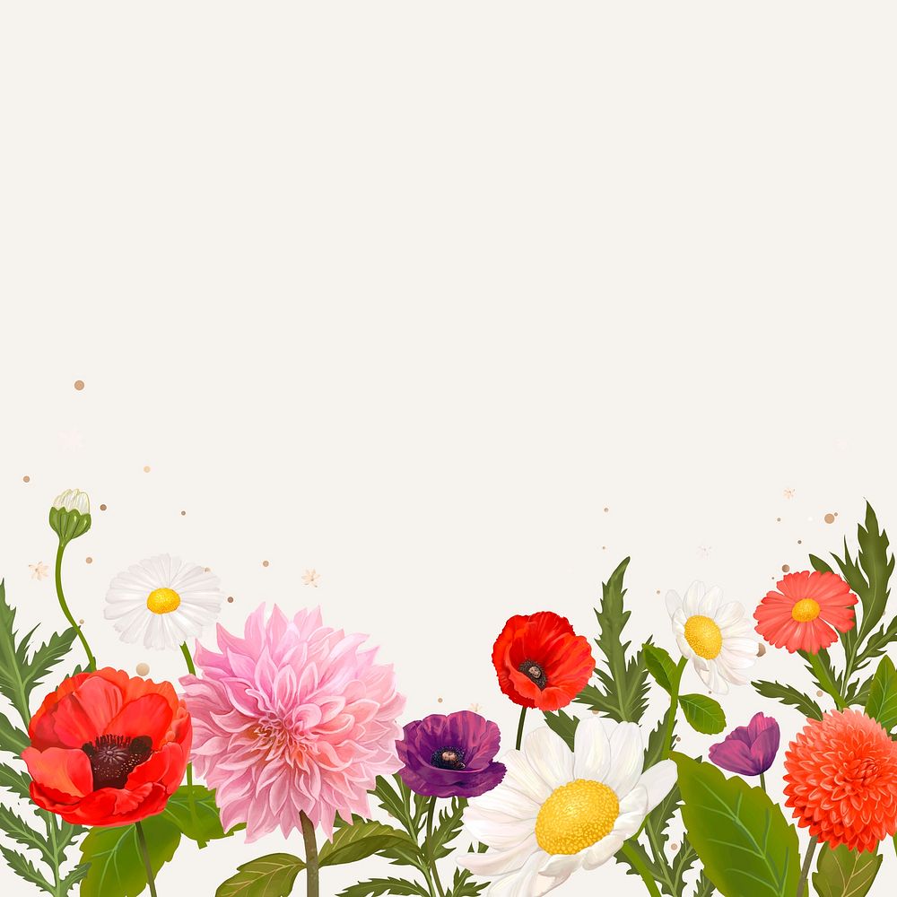 Beautiful floral border design vector