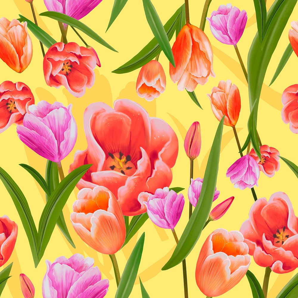 Illustration drawing of Tulips