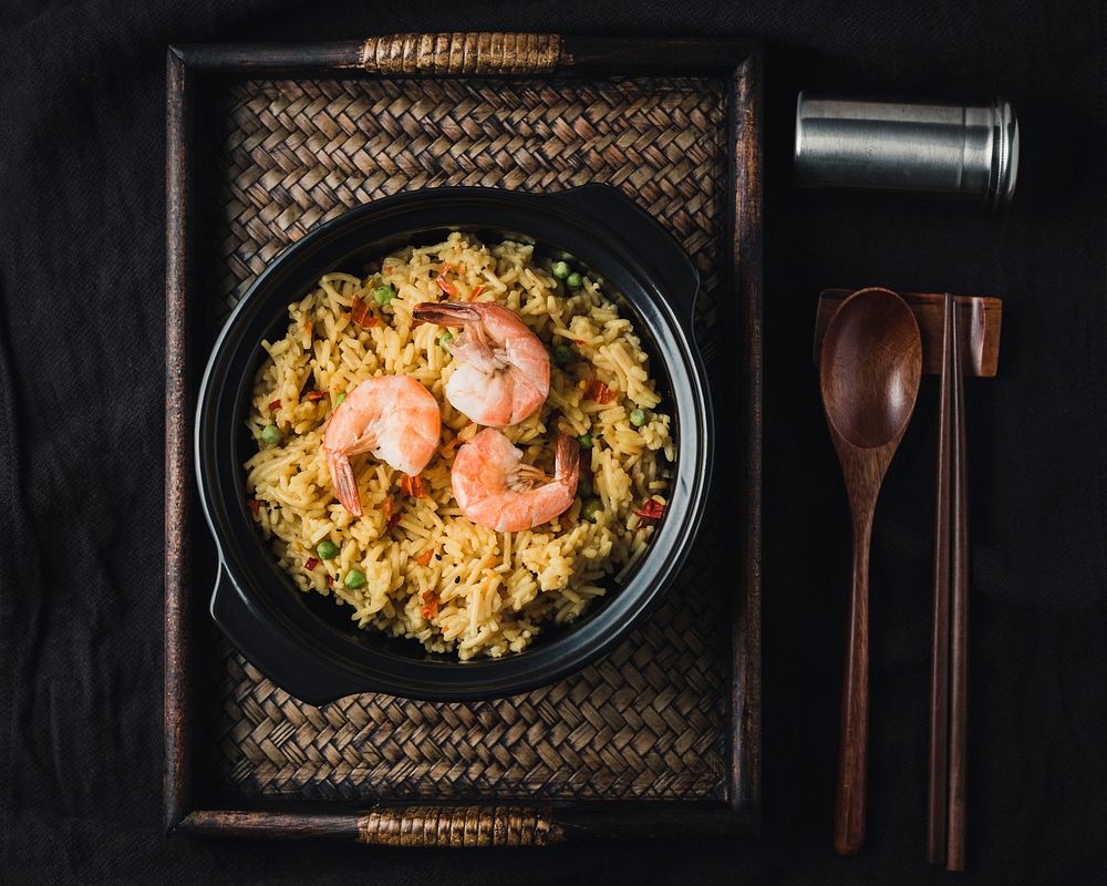 Free shrimp dish image, public domain asian food CC0 photo.
