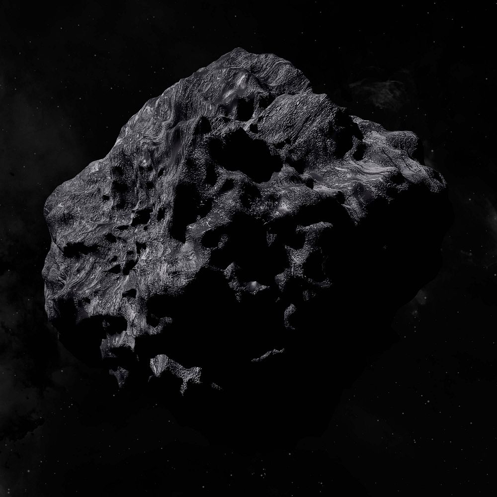 Black meteo rock. Free public domain CC0 photo