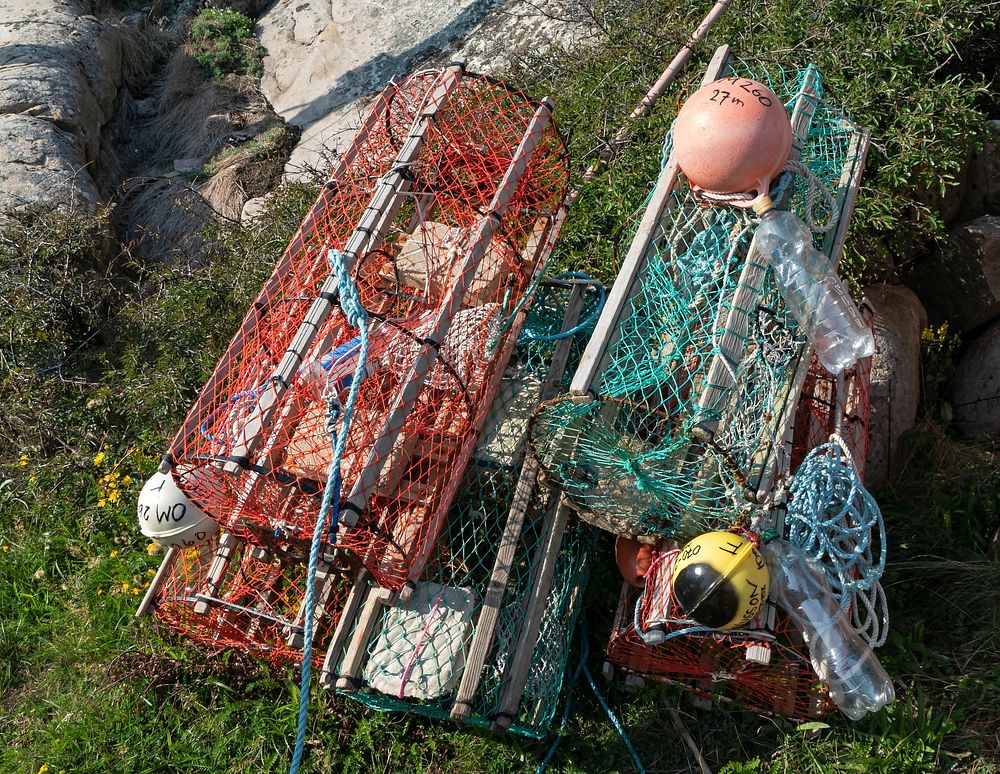 Fishing equipments close up. Free public domain CC0 image.