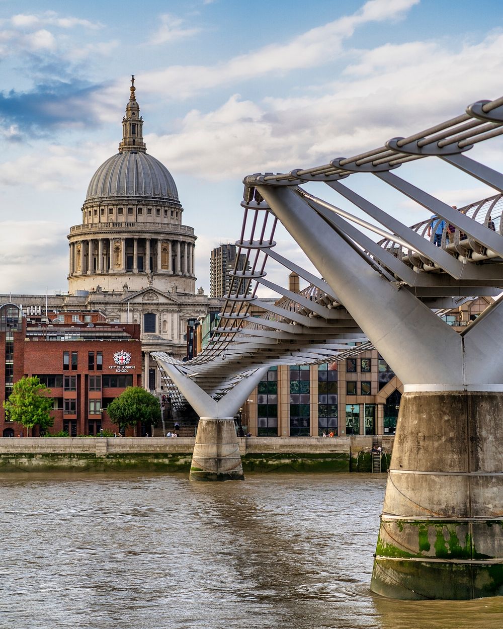 The Millennium Bridge, London. Free public domain CC0 photo.