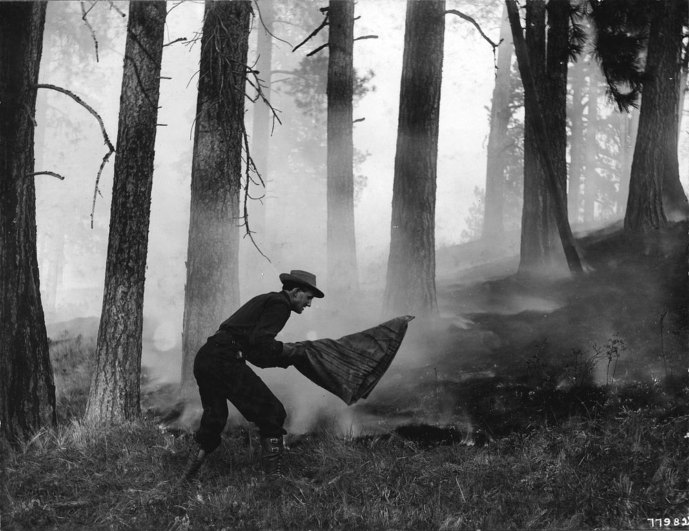 A man ceasing fire. Original public domain image from Flickr