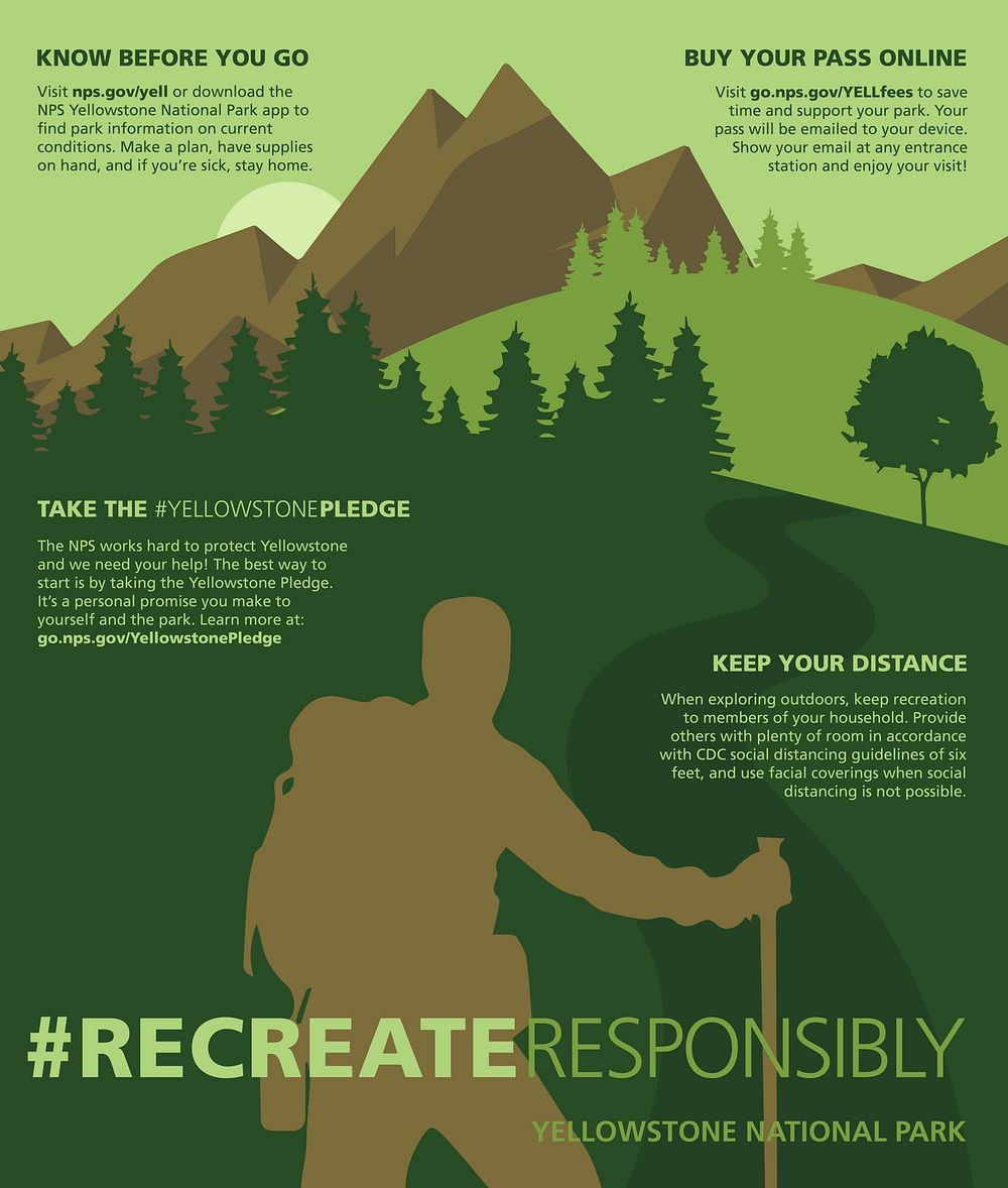 Recreate Responsibly Outdoors Poster by Matt Turner. Original public domain image from Flickr