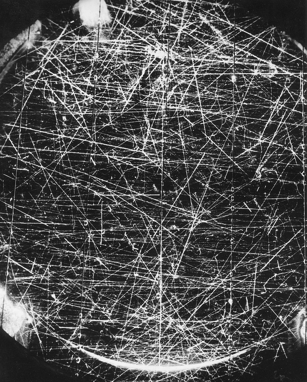 Billion-volt atomic particles in Brookhaven Cosmotron, c. 1957. Original public domain image from Flickr