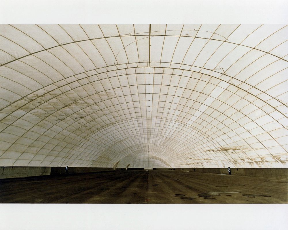 Interior view of an inflatable building erected at the rwmc,part of the Stored Waste Examination Pilot Plant (SWEPP).