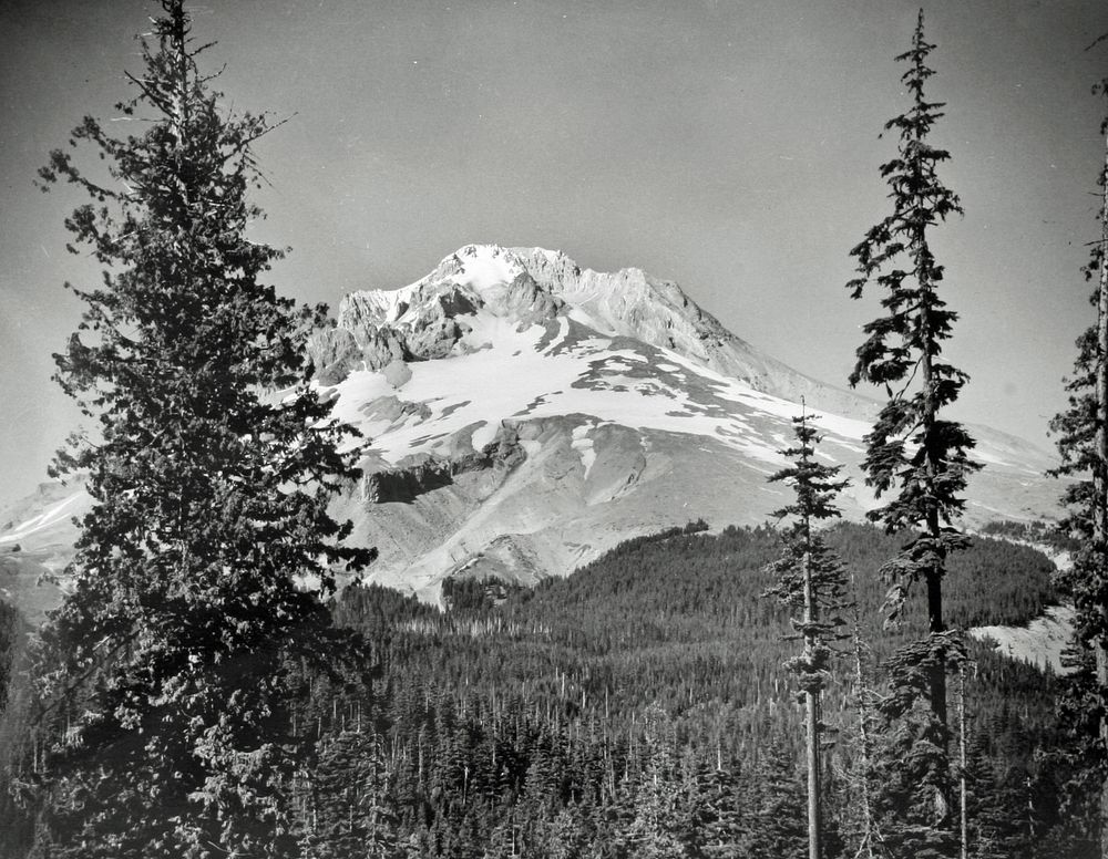 Mt. Hood, Mt Hood NF, OR 1951. Original public domain image from Flickr