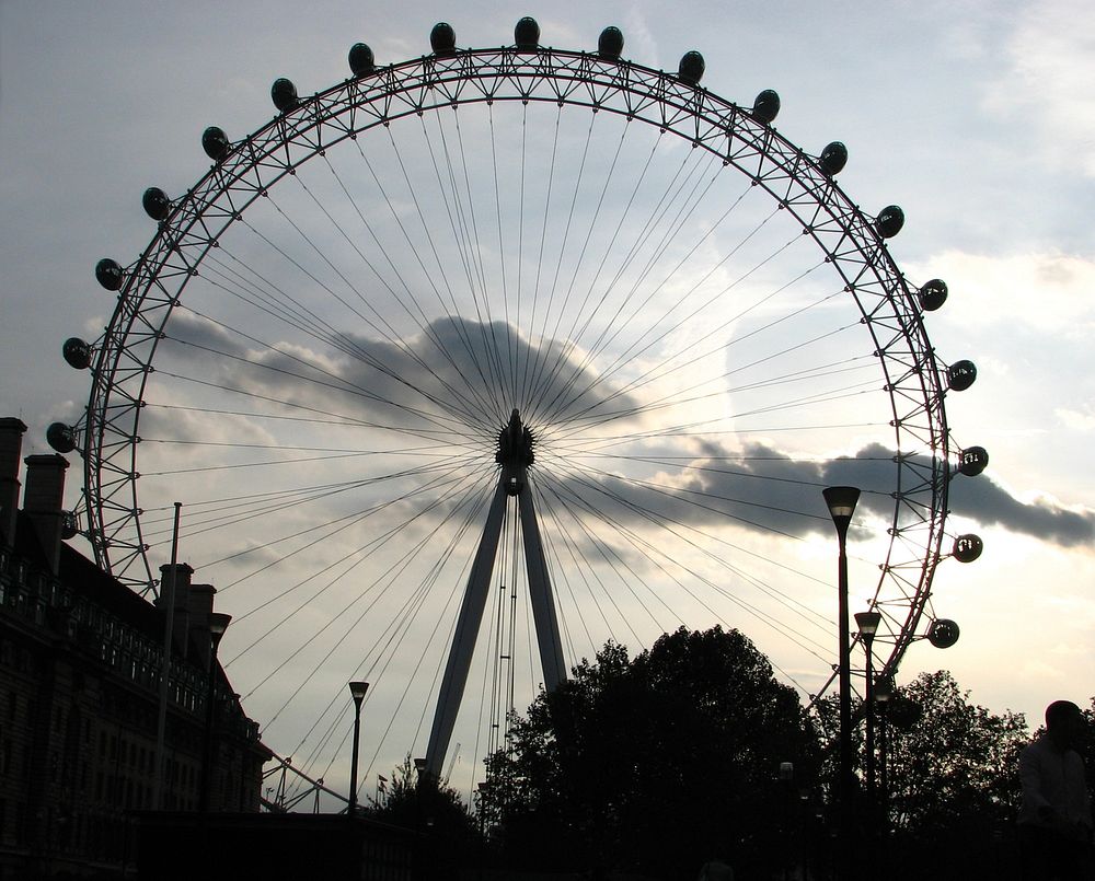 London Eye. Original public domain image from Flickr
