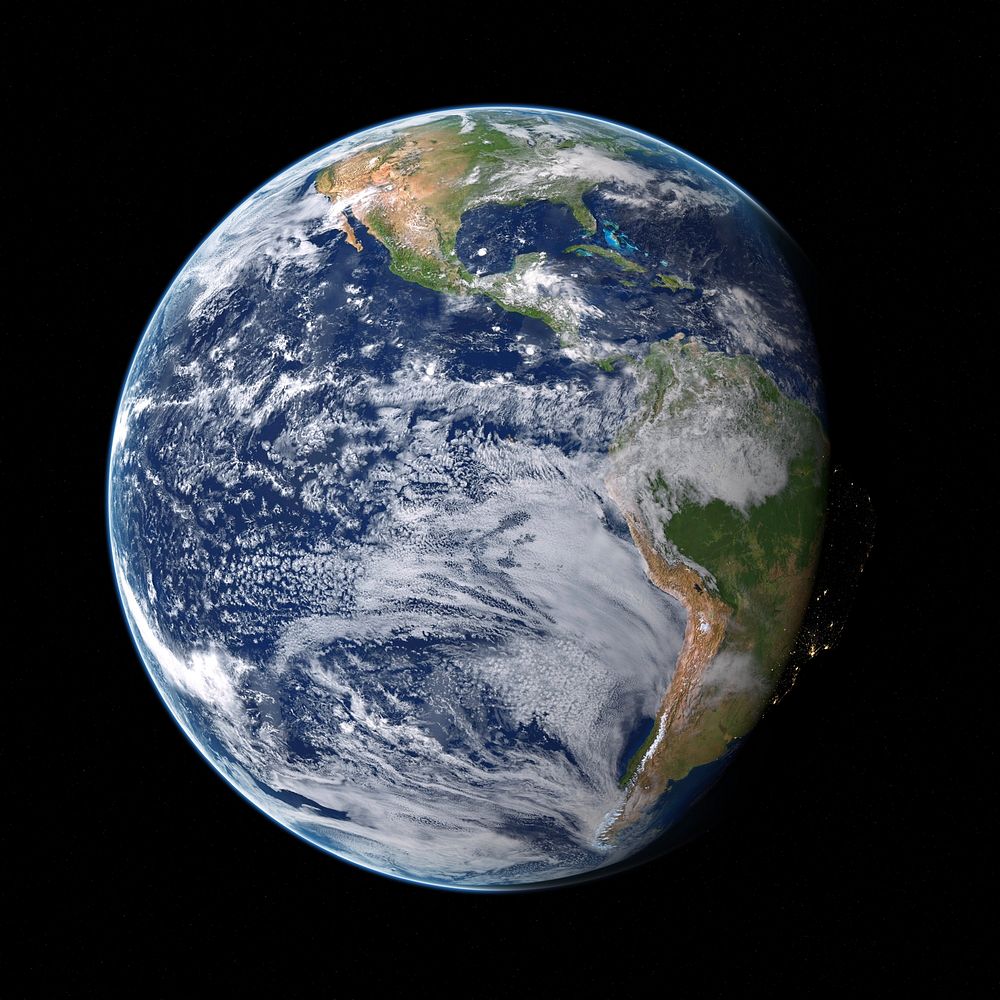 Planet Earth, world image. Free public domain CC0 photo