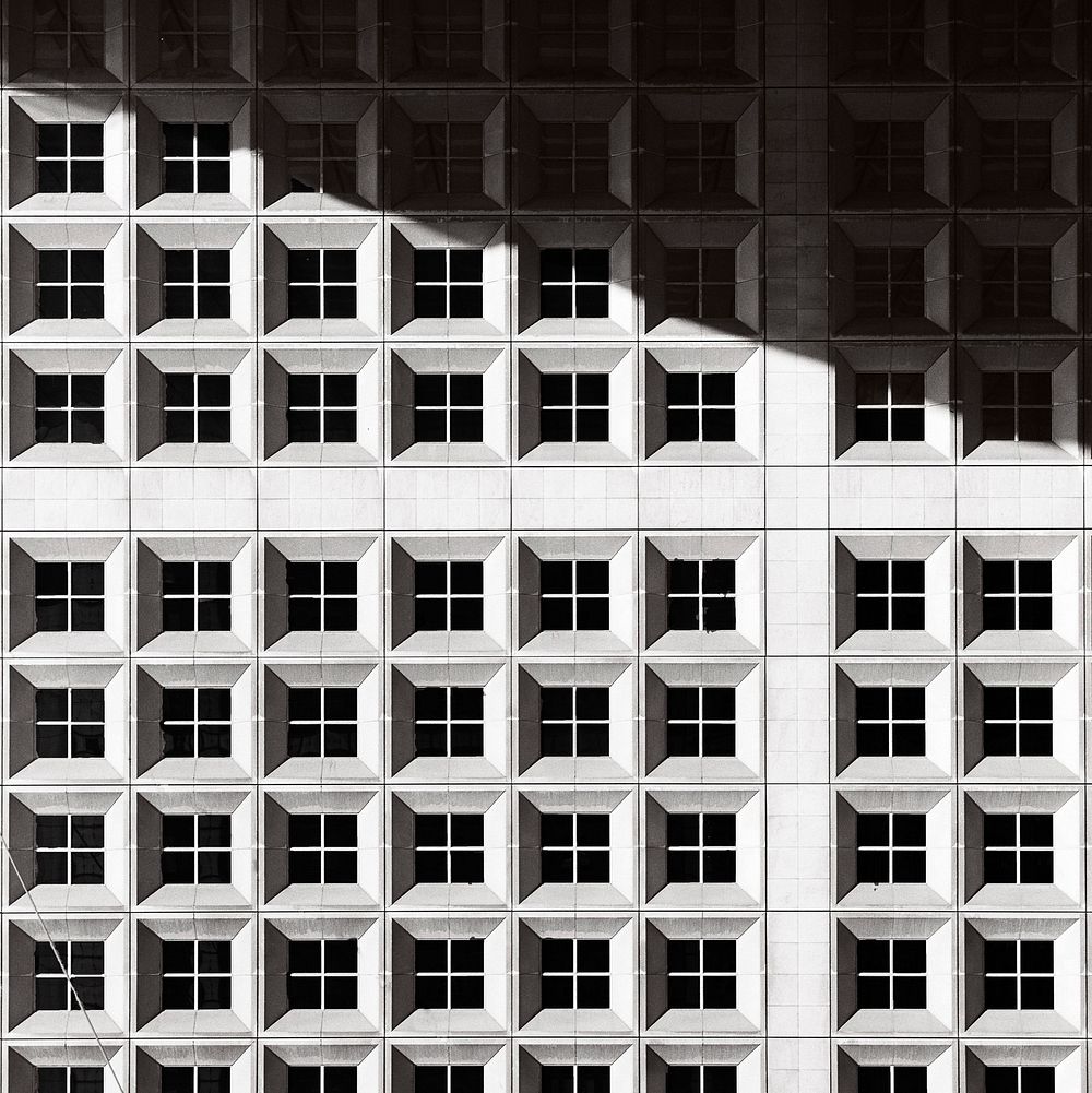 High-rise apartment in black and white. Free public domain CC0 photo. Free public domain CC0 photo.