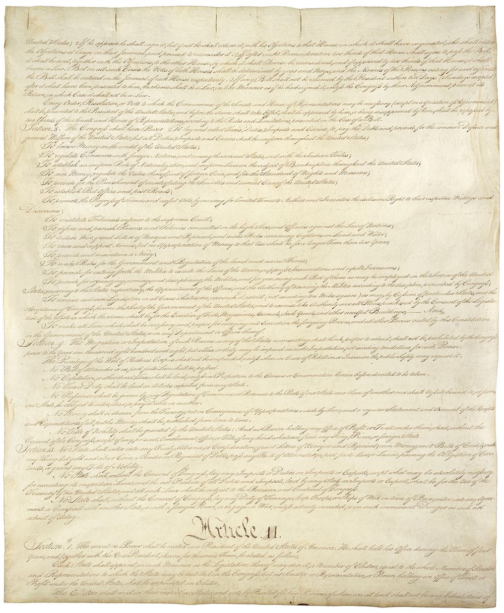Constitution United States, old documents. Free public domain CC0 image.