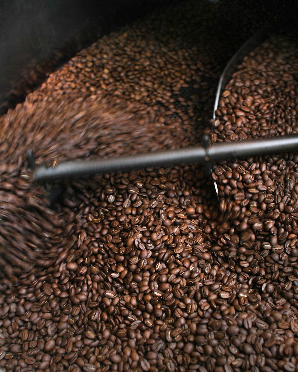 Free coffee being roasted image, public domain food CC0 photo.