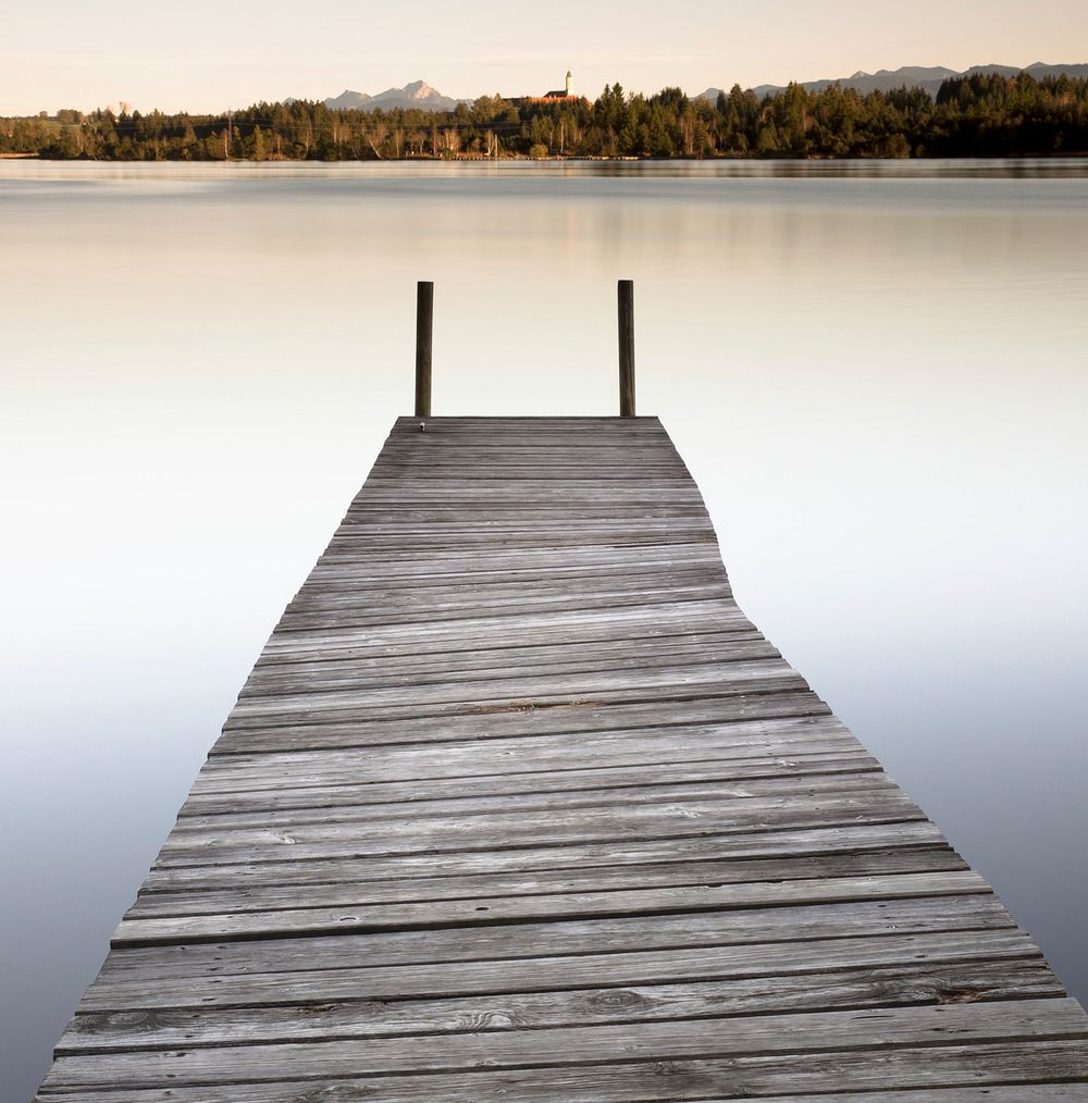 Boardwalk to the ocean. Free public domain CC0 image.