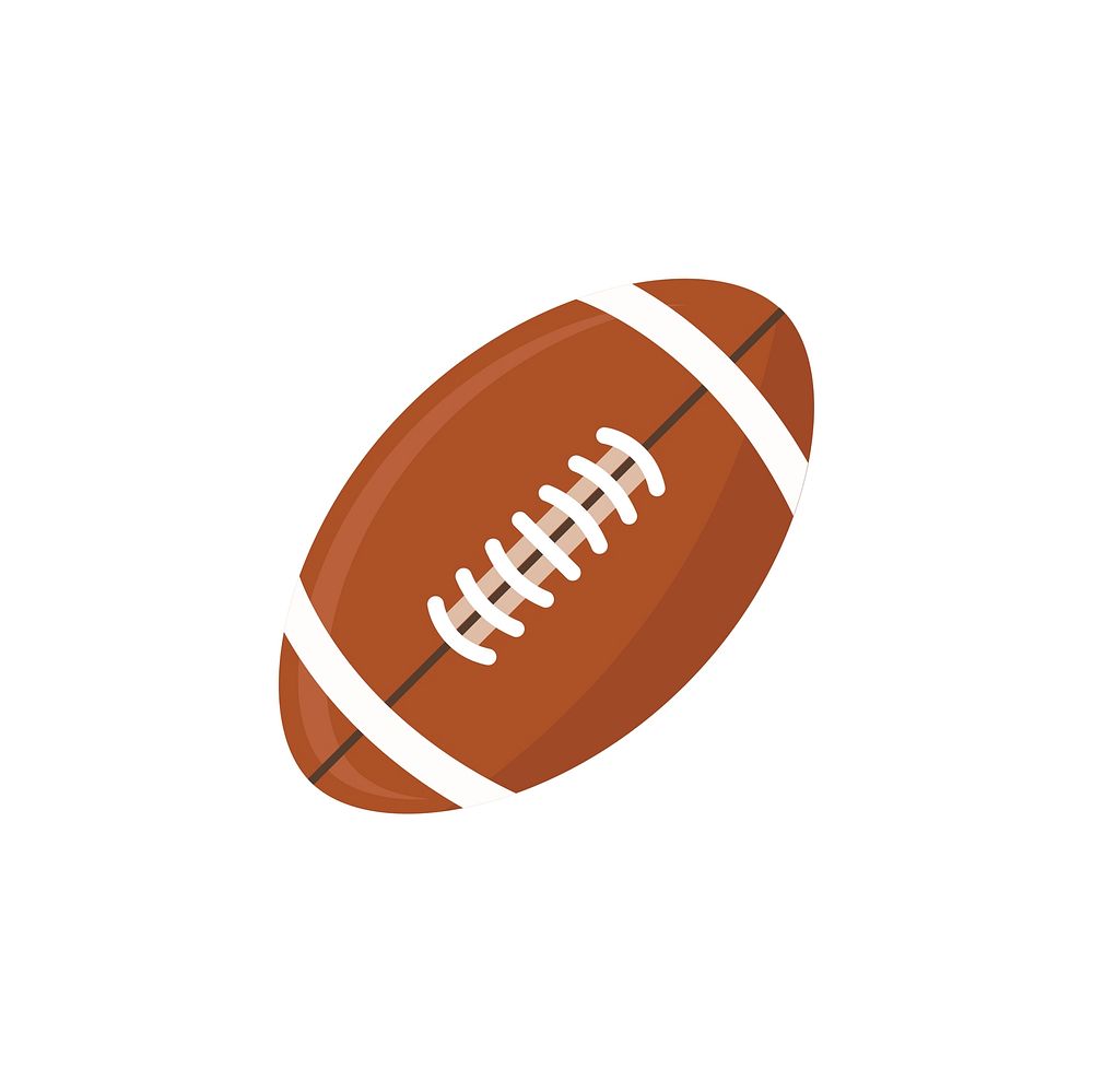Illustration of an American football
