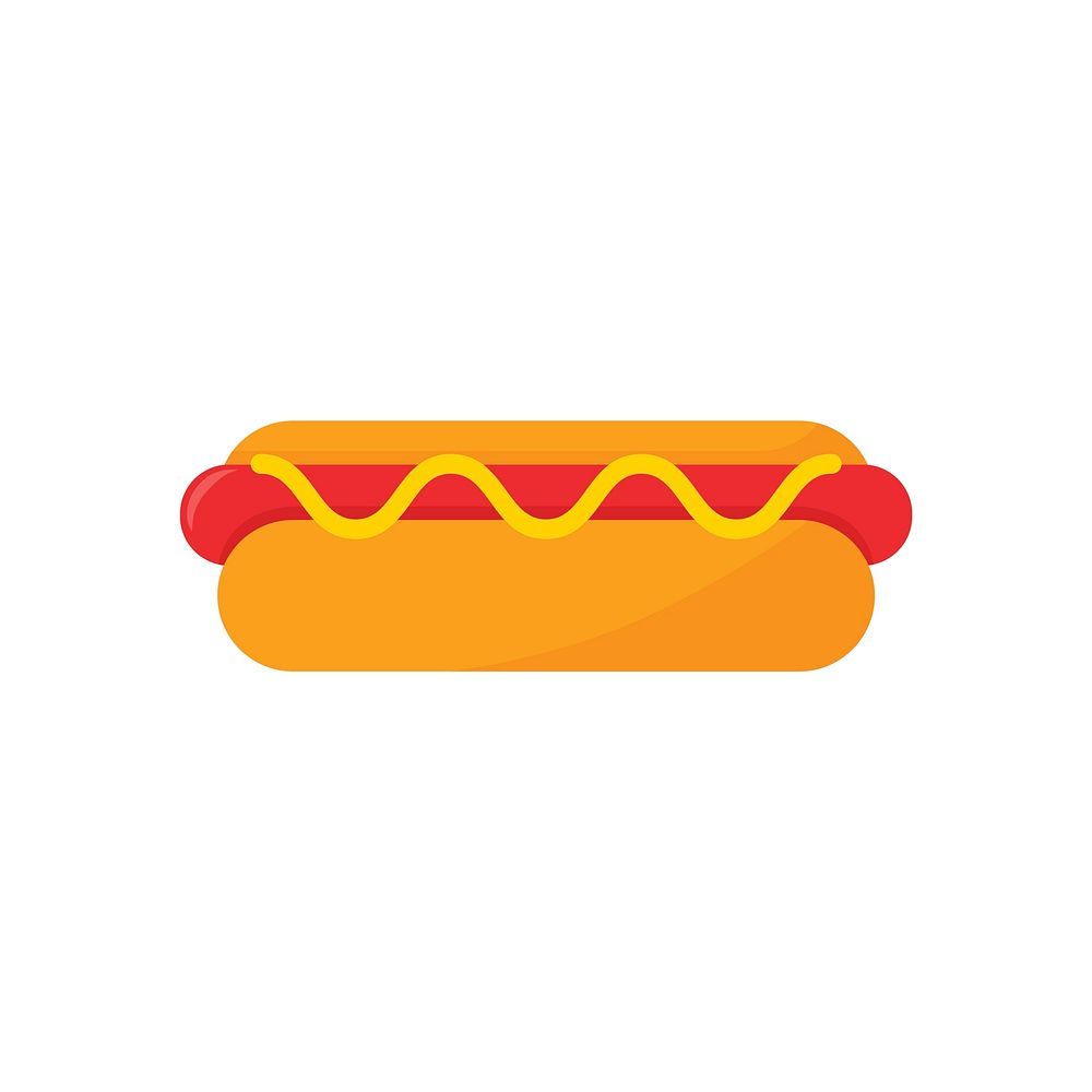 Illustration of a hotdog