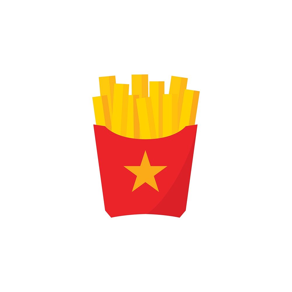 Illustration of french fries