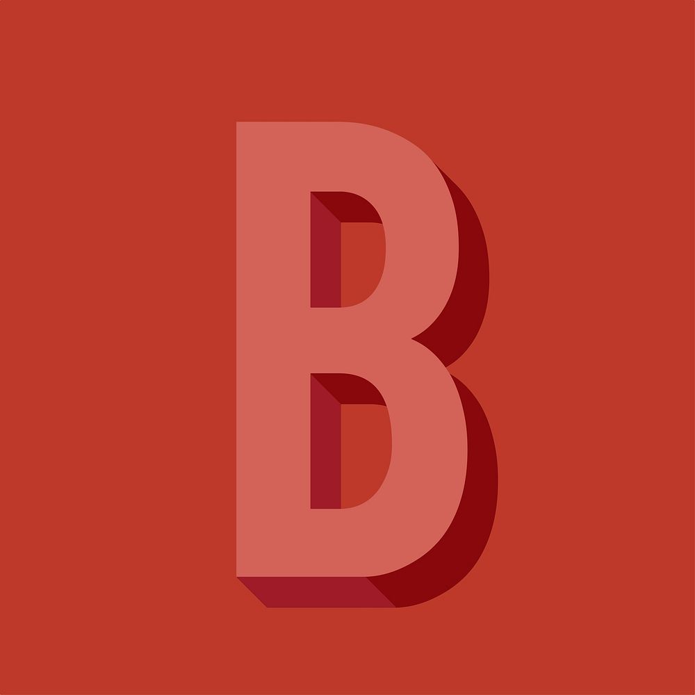 Alphabet letter typography vector illustration