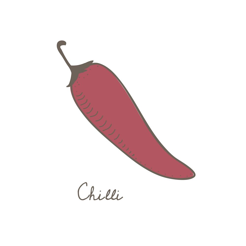 Vector of a chili
