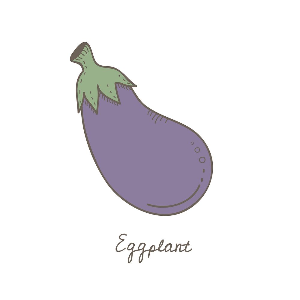 Vector of an eggplant